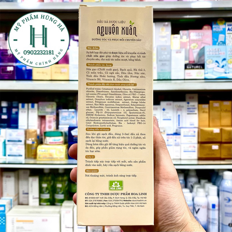 Dầu xả dược liệu Nguyên Xuân 180ml