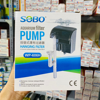 Máy lọc nước hồ cá mini dạng thác nước sobo 606h 8w - lọc treo bể cá thủy sinh