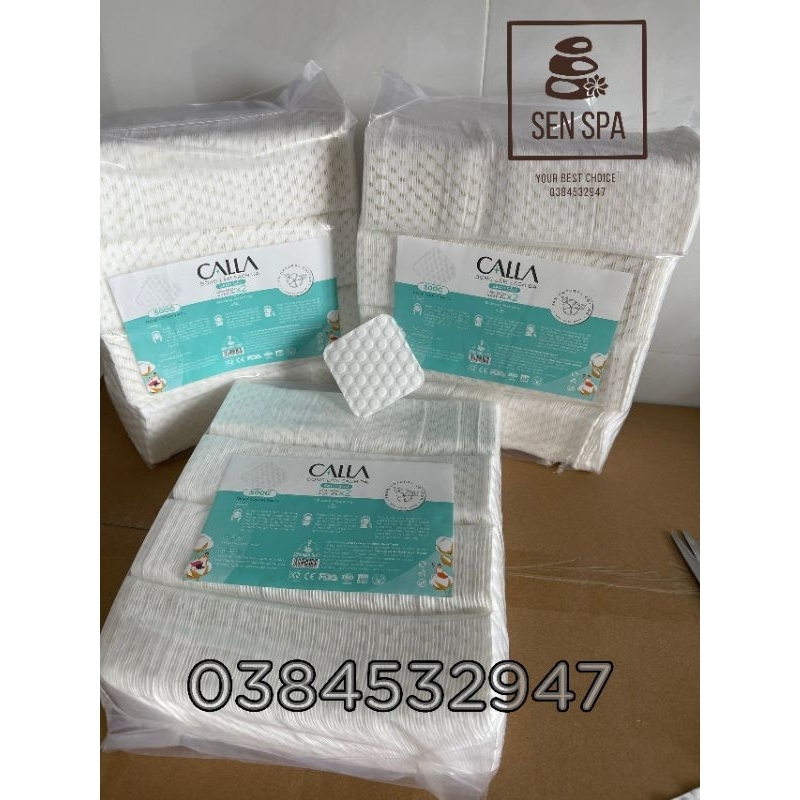 Bông Tẩy Trang Bạch Tuyết Merilynn Hạt Massage 500g Bông Bạch Tuyết Calla Sạch Sâu