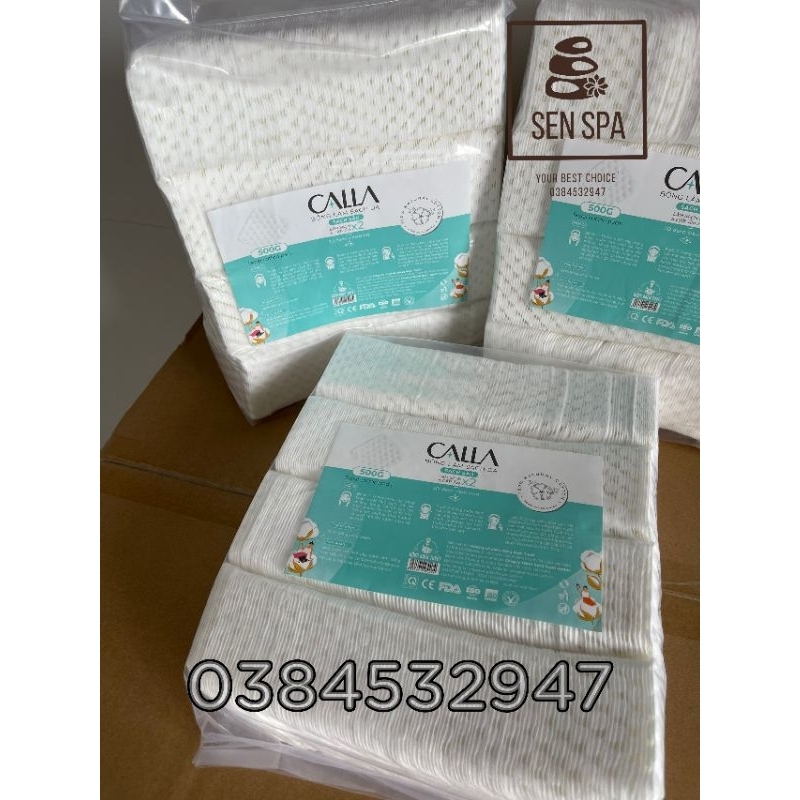 Bông Tẩy Trang Bạch Tuyết Merilynn Hạt Massage 500g Bông Bạch Tuyết Calla Sạch Sâu