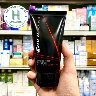 Gel tạo kiểu tóc Xmen For Boss Strong Hold Wet Look, tạo kiểu và giữ nếp tóc 150g