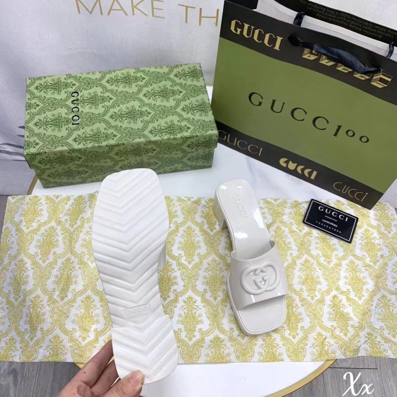 Guốc Gucci Trắng Đen 2023 Full Size 35-39  -  By Anh Dinh Phuong