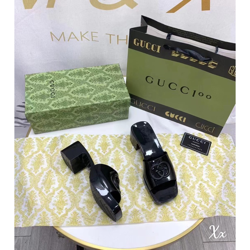 Guốc Gucci Trắng Đen 2023 Full Size 35-39  -  By Anh Dinh Phuong