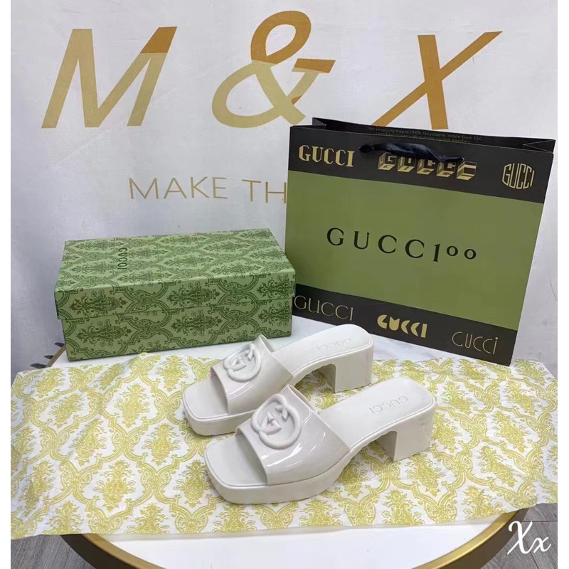 Guốc Gucci Trắng Đen 2023 Full Size 35-39  -  By Anh Dinh Phuong