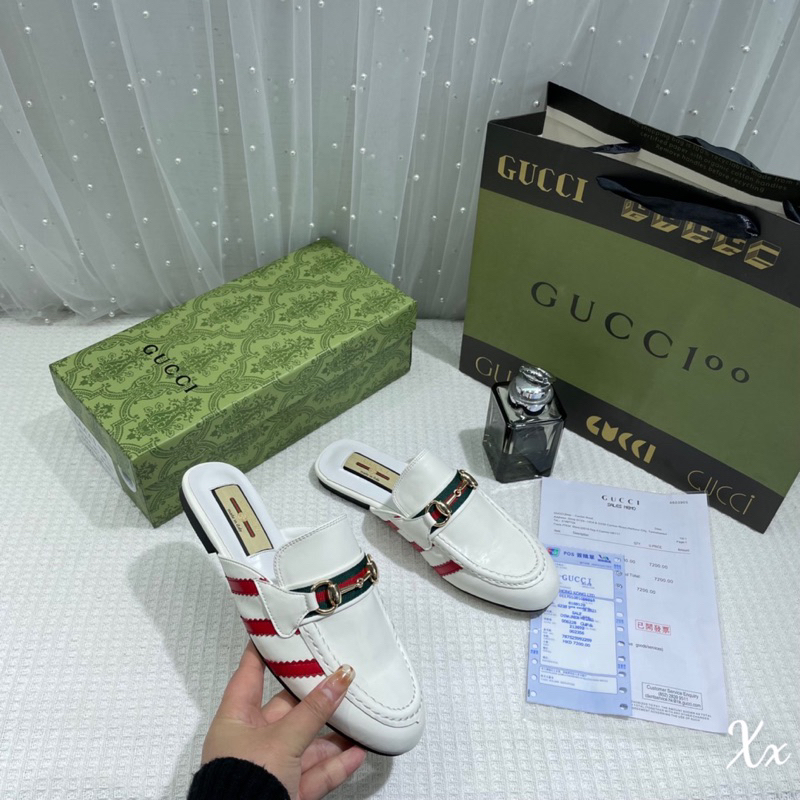Sục Gucci 2023 Trắng Đen Full Size 35-39  -  By Anh Dinh Phuong