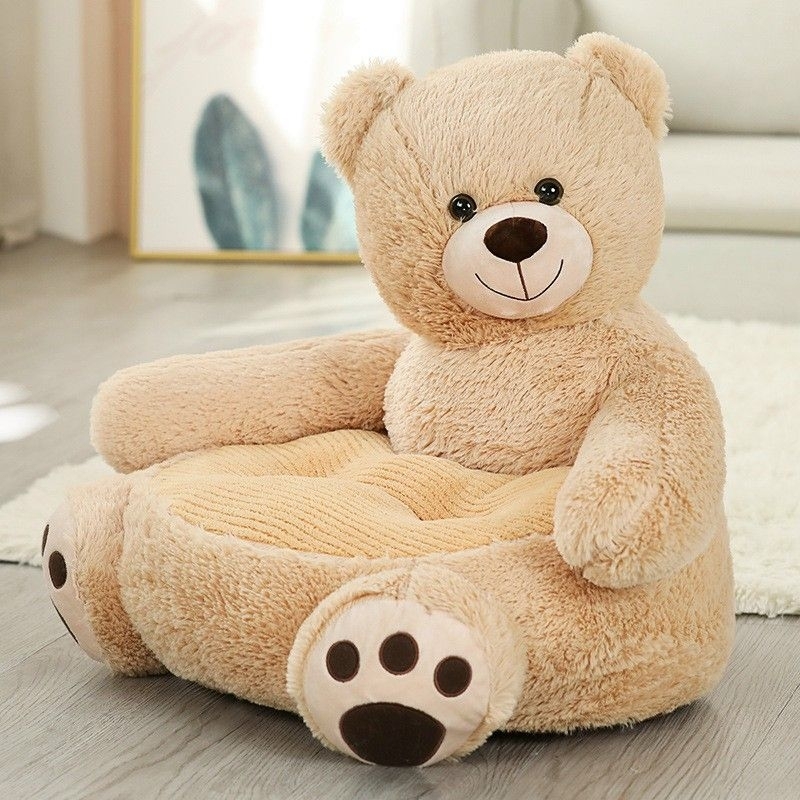 Ghế Bệt Ghế Tựa Lưng Hình Gấu teddy thú bông decor phòng ngủ mềm mịn hàng loại 1