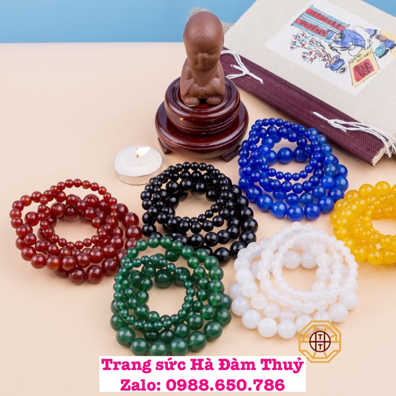 Một Hạt Đá làm vòng tay handmade đủ size 6 8 10ly 🍀❤️🥰