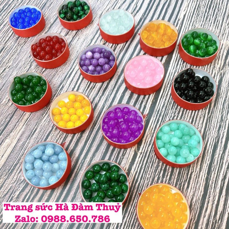 Một Hạt Đá làm vòng tay handmade đủ size 6 8 10ly 🍀❤️🥰