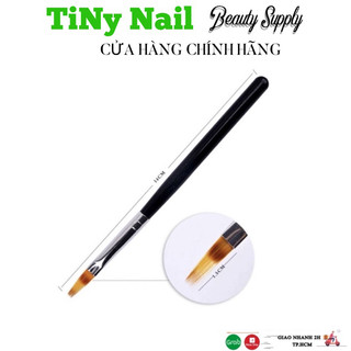 Cọ vẽ ombre đầu dẹp, cán gỗ - cọ xước vẽ ombre, loang.