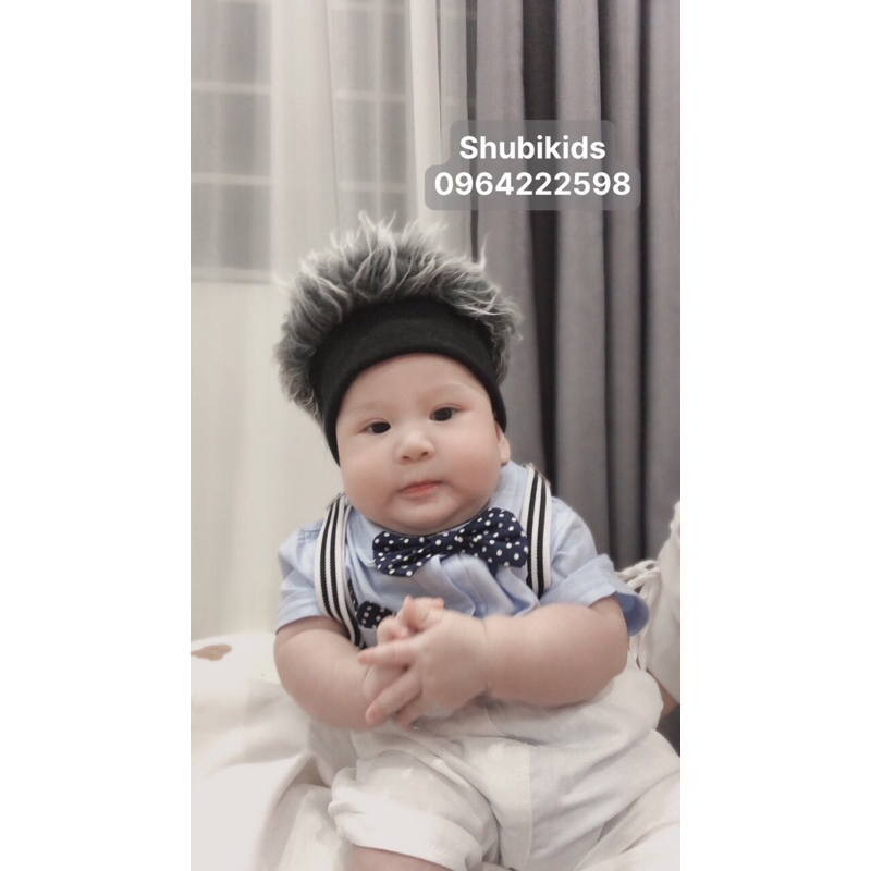 - Set Yếm Kèm Áo Sơ Mi Bé Trai Siêu Xinh Cho Bé 6-17kg - Shubishop