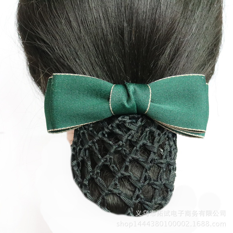 cặp tóc búi xanh bộ đội nữ quân nhân