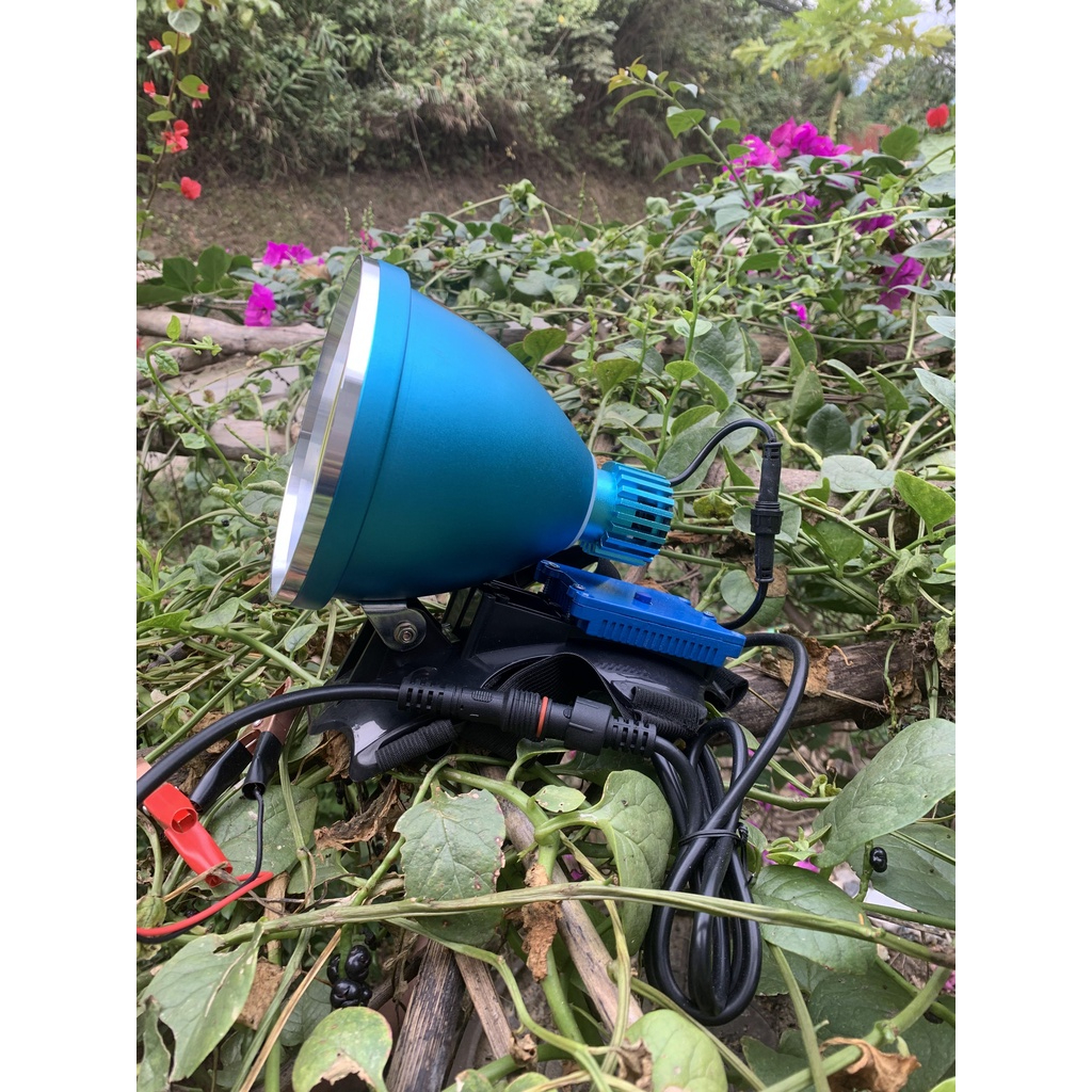 Đèn kẹp bình ác quy công suất lớn mã P170 chiếu xa 2000M chóa 13.5cm