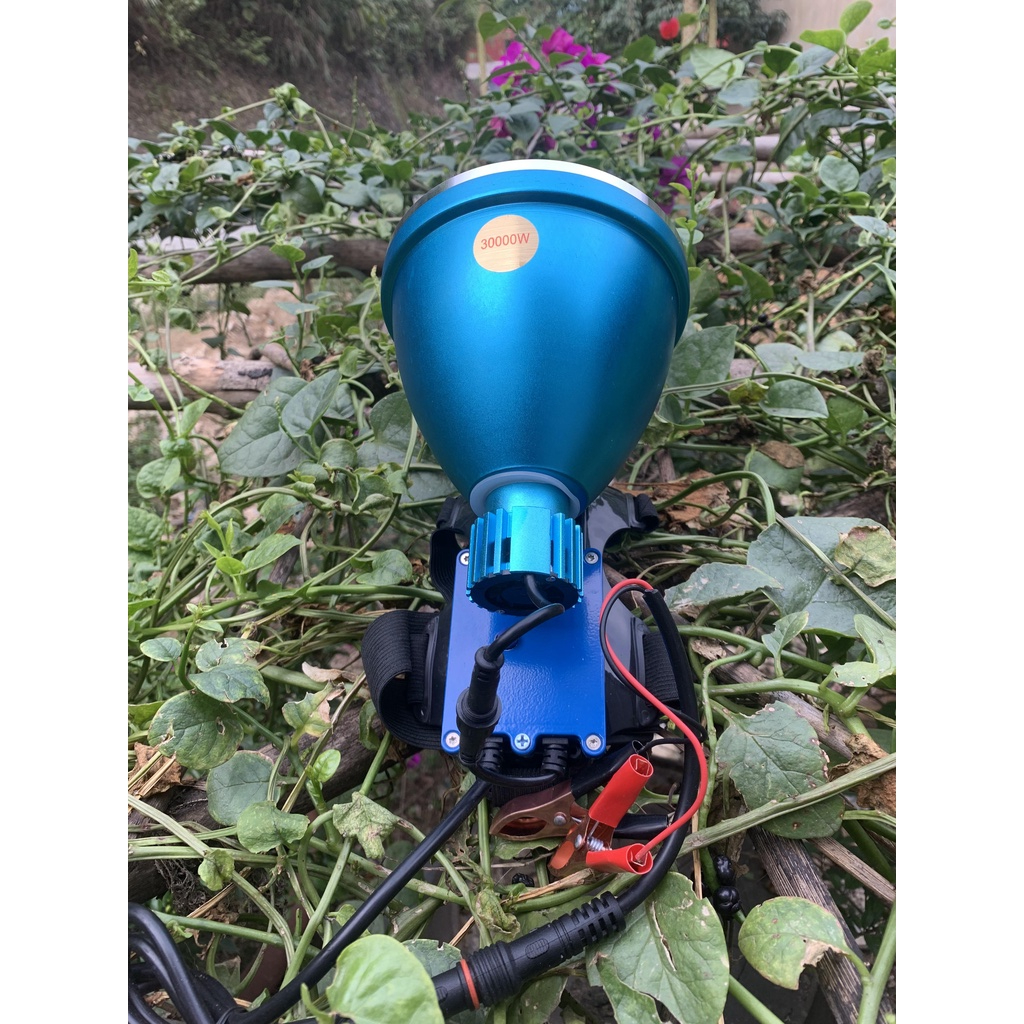 Đèn kẹp bình ác quy công suất lớn mã P170 chiếu xa 2000M chóa 13.5cm