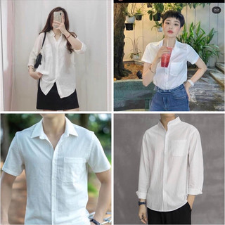 Áo sơ mi nam- nữ unisex đi học đi làm