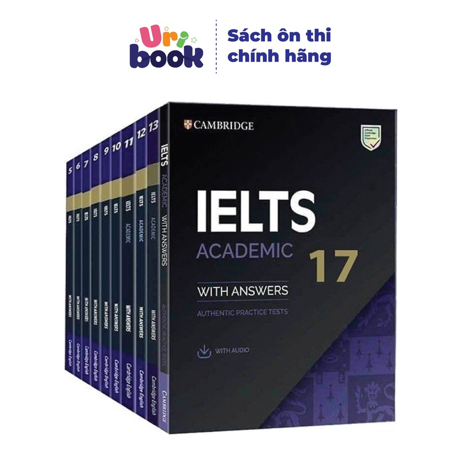 Sách Cambridge IELTS Academic Lẻ 1 đến 17, Luyện Thi IELTS Kèm Audio - Uribook