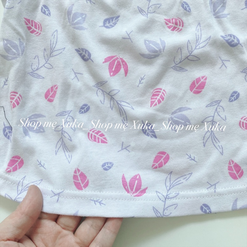 Đồ bộ quần lửng tay nhún bé gái Chaichai Kids xuất Nhật