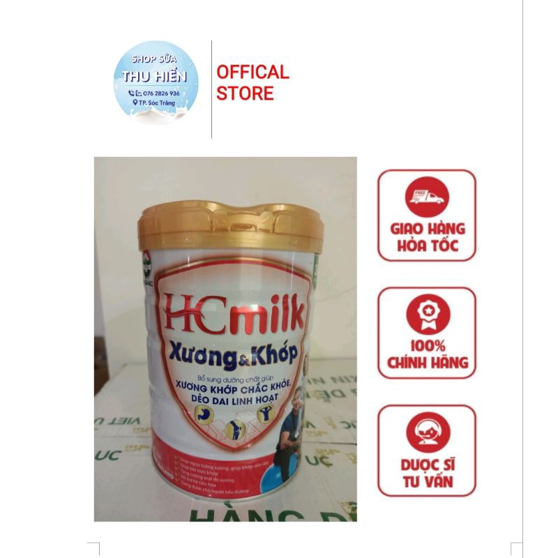 Sữa HC milk Xương khớp 900g date 2024