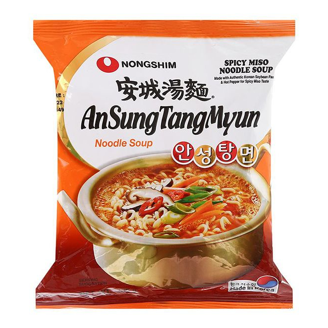 Mì Nongshim Cay/Siêu Cay Shin Red/Ramyun/Ansungtangmyun/Neoguri/Super Spicy Đủ Vị