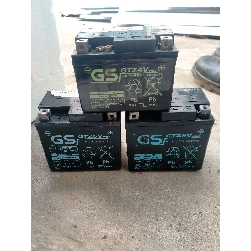 bình ắc quy xe máy GS - GTZ6V 5A có idling stop, Ab, Sh mode, vario...