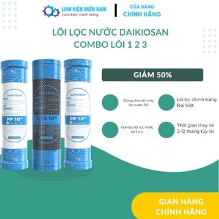 COMBO lõi lọc nước số 123 Daikiosan - PP - CTO ANTHRACITE - PP