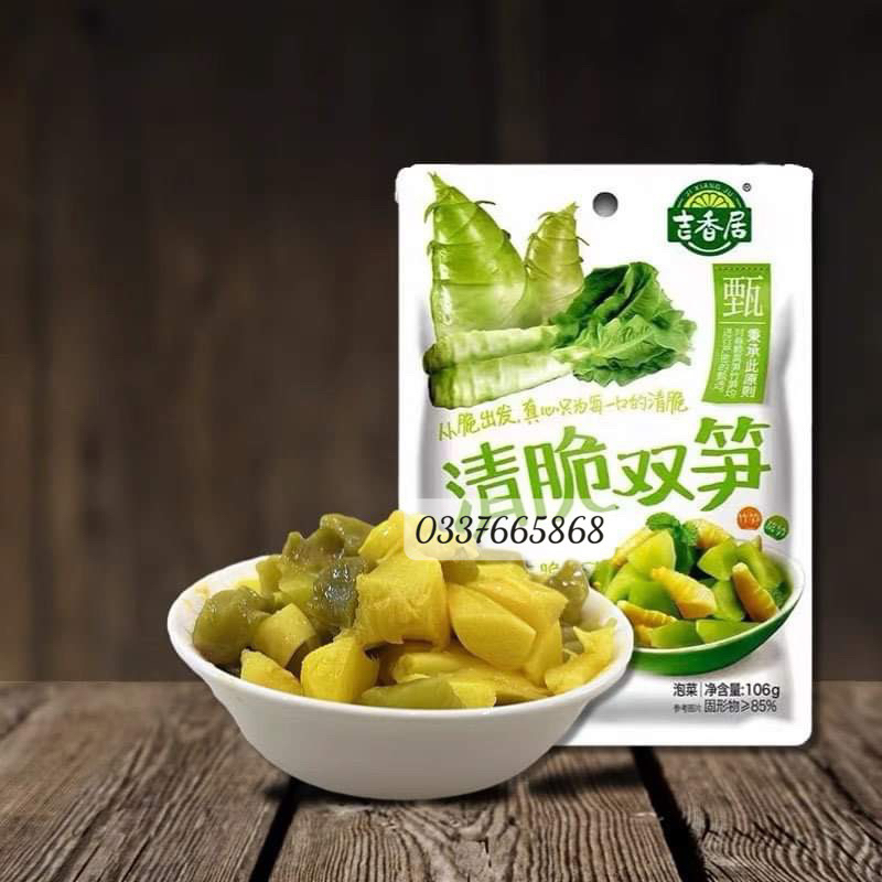 GÓI 106gr MẦM MĂNG GIÒN MUỐI CHUA CAY ĂN LIỀN