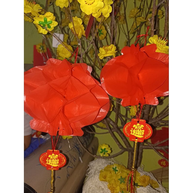 Đèn lồng nilong, đèn lồng tổ ong dùng trang trí tết, chùa, siêu thị