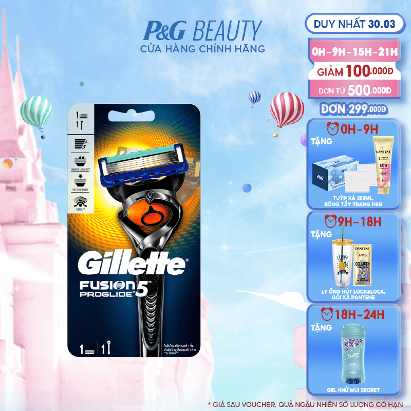 Dao cạo râu Gillette Fusion Proglide Manual 1UP