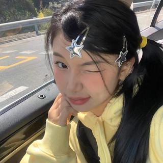 Silver star hairclip - kẹp tóc y2k cute bling bling