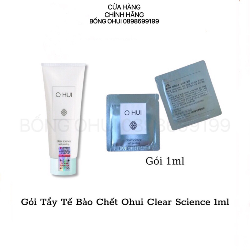 Combo 10 Gel tẩy tế bào chết Ohui Clear Science Soft Peeling xanh