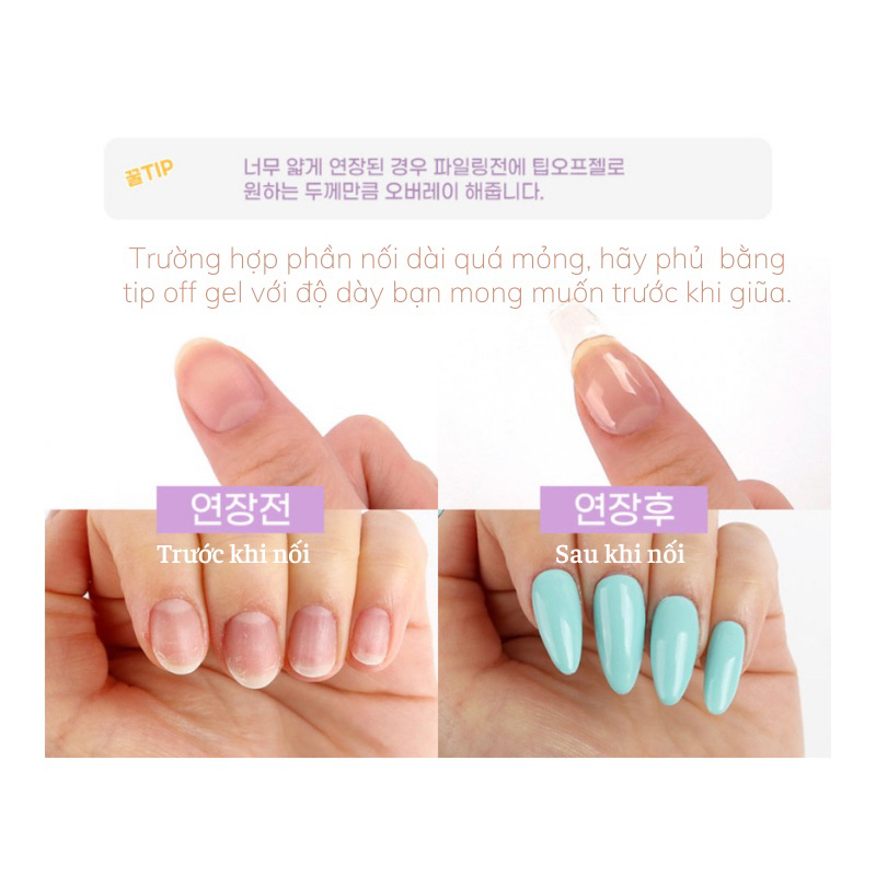 Jello Jello - Gel nối dài móng  Gel Tip off Gel 10ml