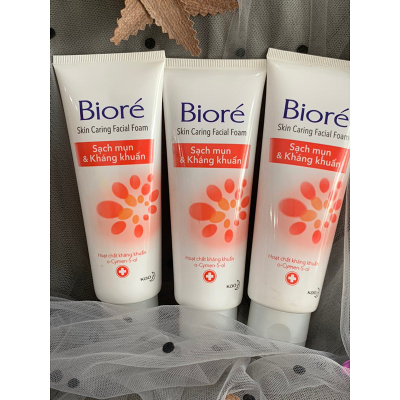 SỮA RỬA MẶT BIORE' Cam ( Sạch mụn & Kháng khuẩn )100g
