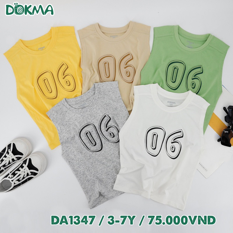 Áo sát nách cotton Dokma mềm, mát