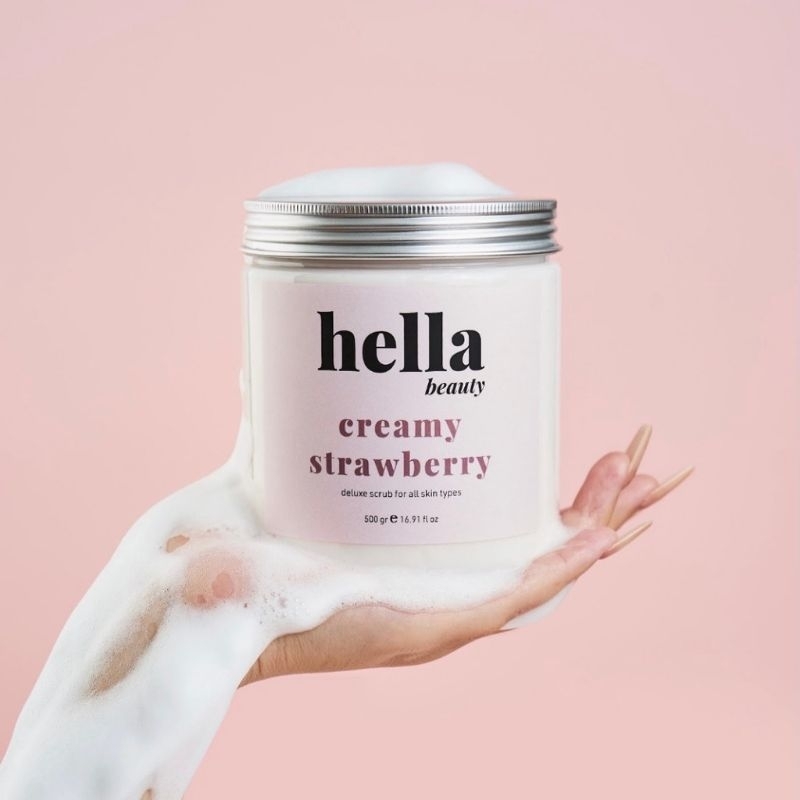 TẨY TẾ BÀO CHẾT BODY  DÂU HELLA BEAUTY CHO DA NHẠY CẢM 500g