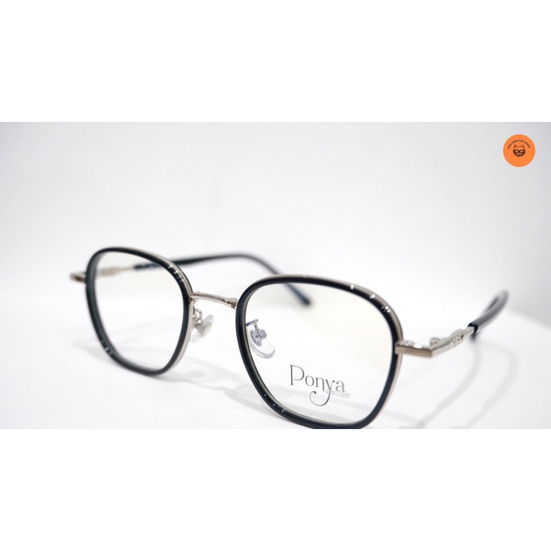 🔥Mẫu kính cận POUFU gọng làm từ nhựa dẻo hết hợp với kim loại 🔥 2 màu bạc và đen cho bạn lựa chọn