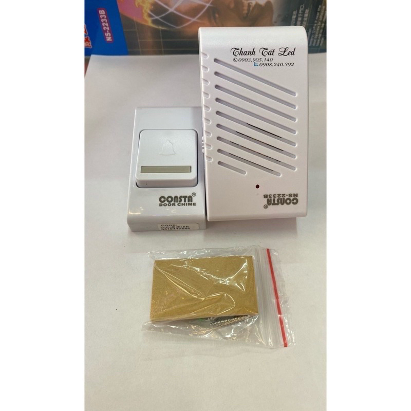 CHUÔNG CỬA ĐÔI SN-9688 KHÔNG DÂY KÊU TO - CD9688