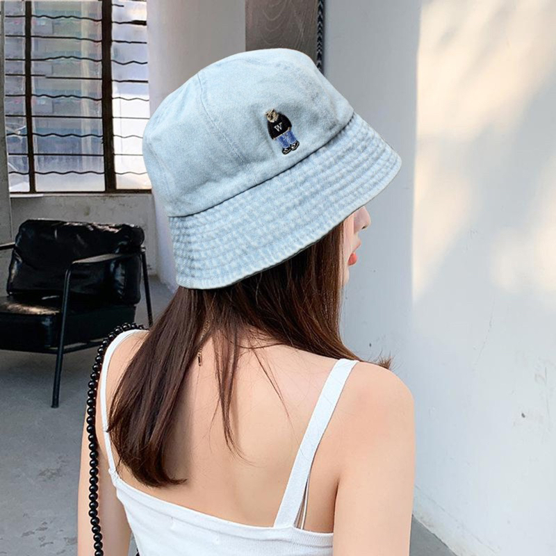 mũ nón bucket / nón vành gấu WHOAU chất jean đẹp SKUBWH