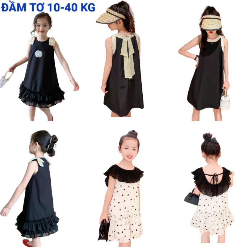 ĐẦM VÁY ĐI CHƠI TIỆC SANG TRỌNG VẢI TƠ MỀM BÉ GÁI HAIVANCO 10 đến 40 kg mềm mại thoáng mát màu sắc rực rỡ dáng xòe đẹp