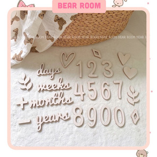 [BEAR ROOM] Set lịch gỗ mini chụp ảnh bé (có sẵn)