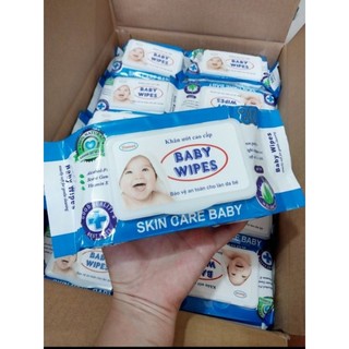 Hả tốc khăn ướt baby wipes 80g không mùi