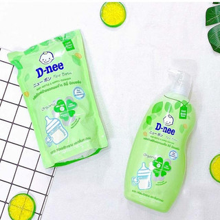 Nước rửa bình sữa, nước súc bình sữa và rau quả d-nee thái lan dạng chai, túi 620ml