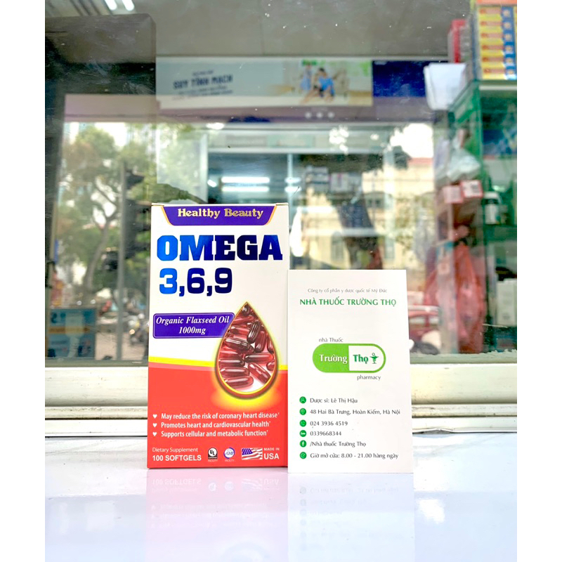 Viên Uống Bổ Não- Tim- Mắt- Phòng Ngừa Các Bệnh tim Mạch HB Omega 3,6,9