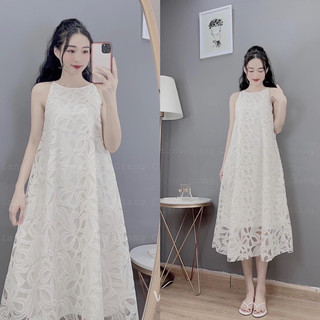 🔥🔥freeship🔥váy ren hai dây siêu đẹp. kèm ảnh thật chụp sàn