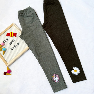 Quần legging dài bé gái thun cotton co dãn 4c dành cho bé từ 25-40kg