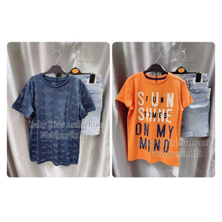 Áo thun ngắn tay cotton bé trai auth uk 6-7y 7-8y 8-9y 9-10y