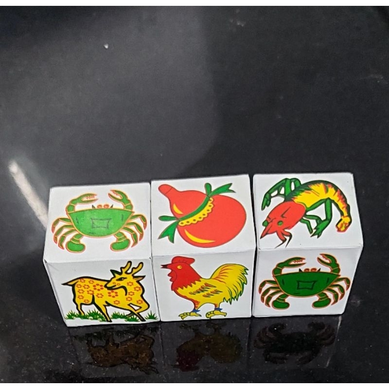 Tem dán hột bầu cua/tem dán hột giấy bầu cua/tem bầu cua xanh/tem bầu cua hột chợ  dán được 30 hột