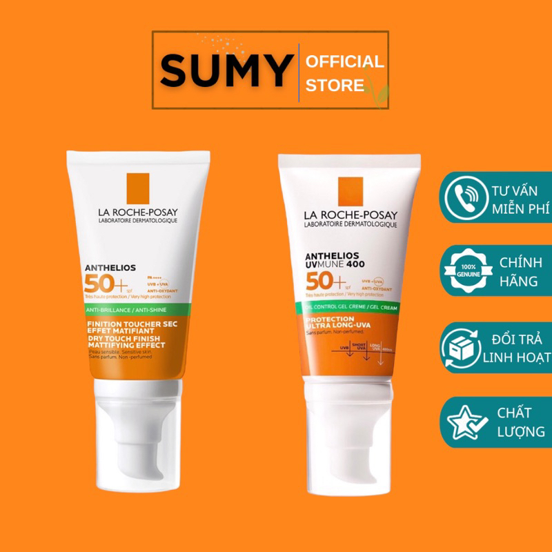 Kem Chống Nắng La Roche Posay Anthelios Anti Shine Gel Cream 50ml cho da dầu nhạy cảm - SUMY
