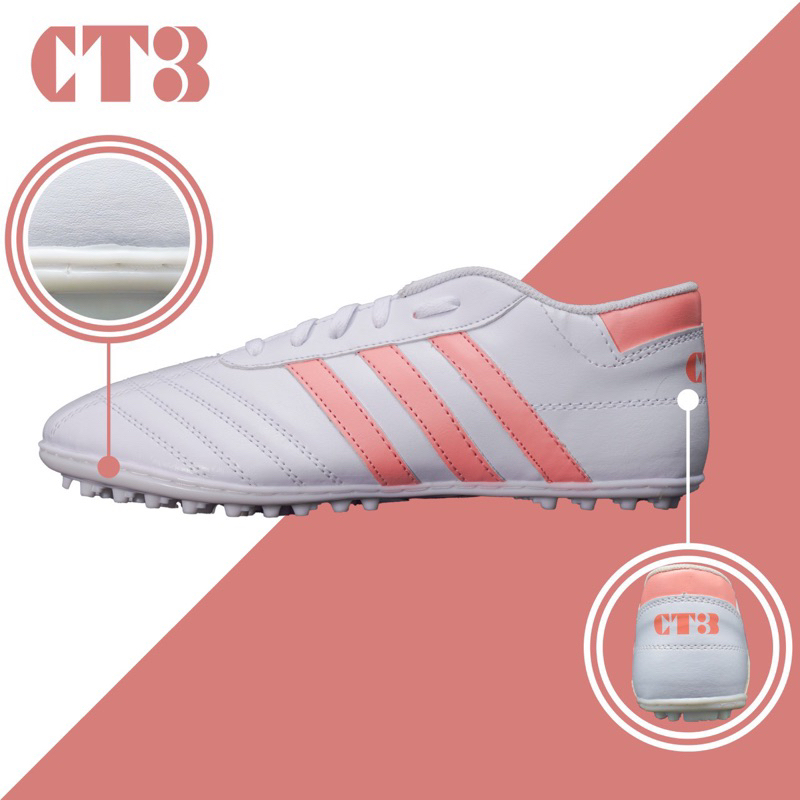 Giày đá bóng 3 sọc đã KHÂU Full ĐẾ,giày đá banh sân cỏ nhân tạo