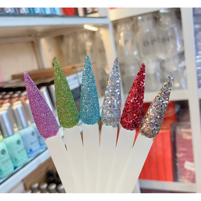 Nhũ rắc mịn kim cương siêu sáng HK NAIL ACCESSORIES 15g 40g