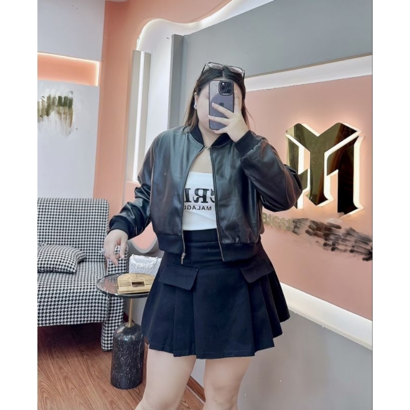 Áo Khoác Da Bomber Big Size