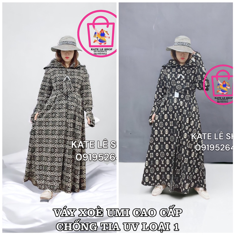 VÁY CHOÀNG XOÈ UMI (S-M-L-XL-2XL-3XL-4XL) chống nắng chống tia uv loại 1.